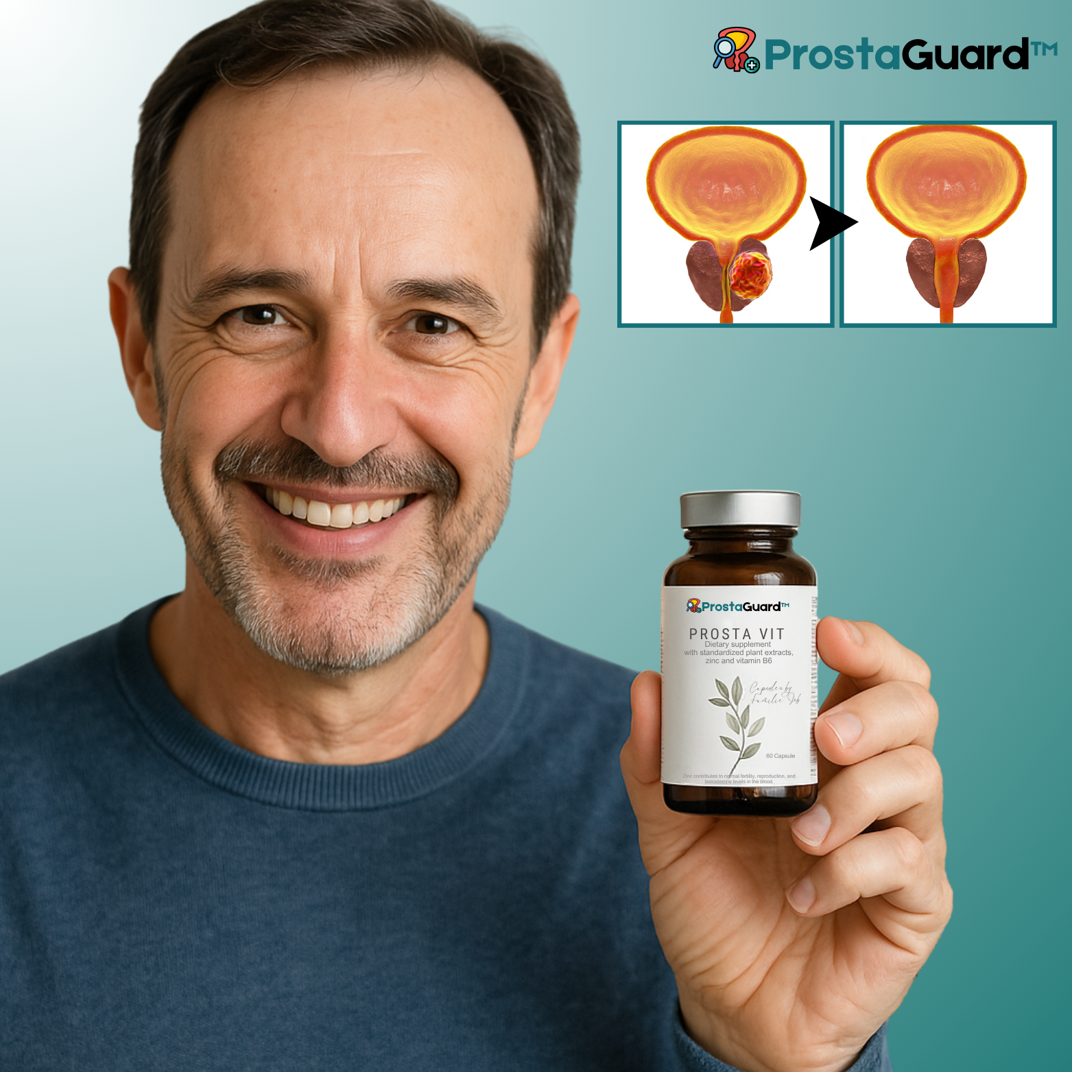 ProstaGuard™ Geavanceerde Prostaatondersteunende Capsules