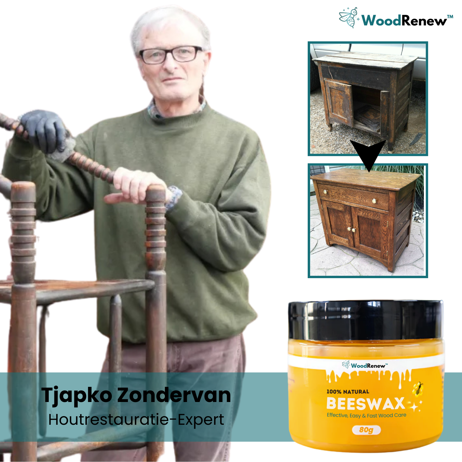 WoodRenew™ Bijenwas Houtpolish