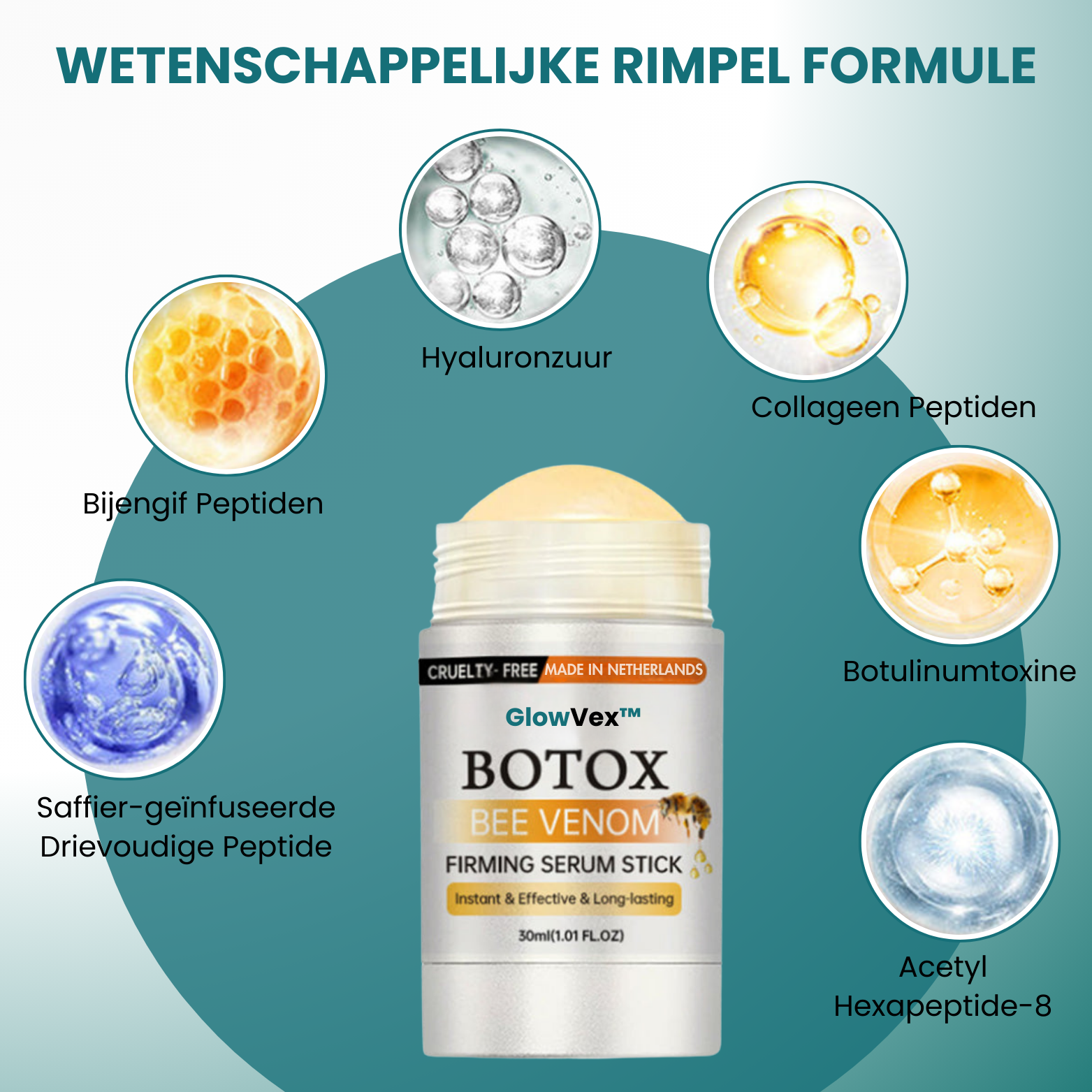 GlowVex™ Bee Venom Verstevigende Serum Stick